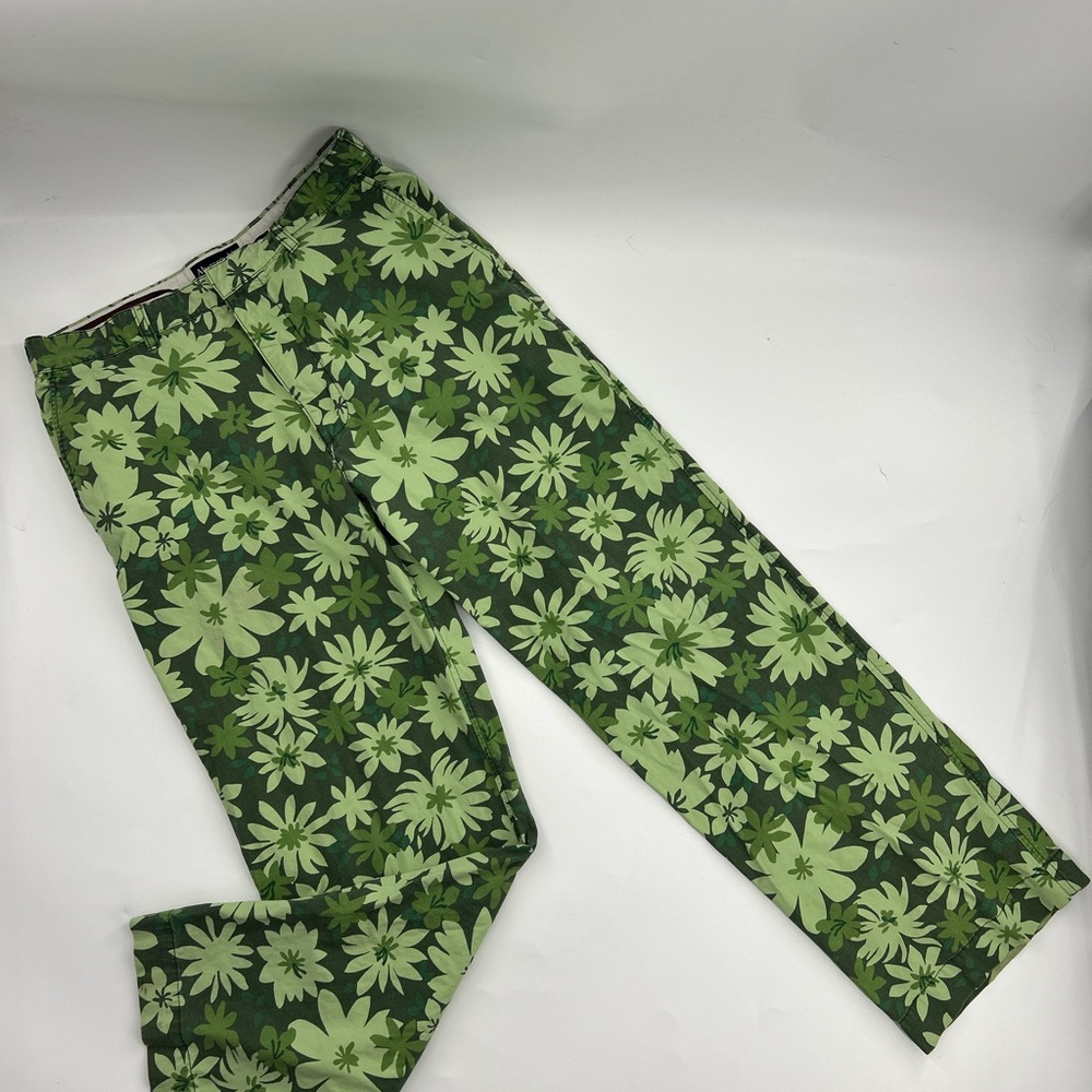 Vintage Y2K Abercrombie & fitch green floral pants Hawaiian men’s size 32